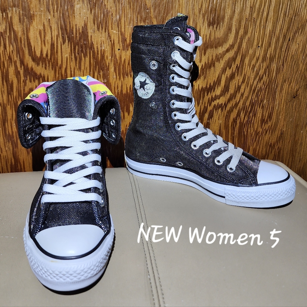 RARE VINTAGE Converse All Star Calf high XHI Women 5